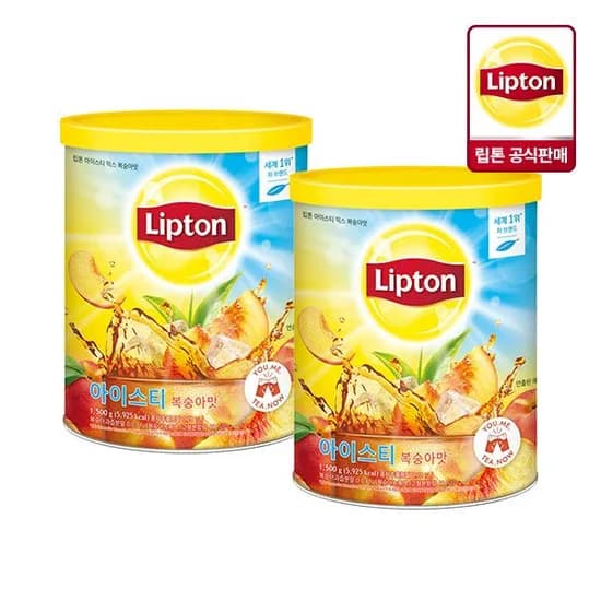 립톤 아이스티 믹스 복숭아맛 1.5kg 2개 (22,460원/무료)
