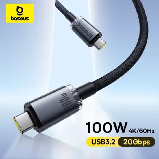 베이스어스 USB3.2 20Gbps 데이터 케이블 100W USB C 케이블 아이폰 15 맥북 아이패드 프로 샤오미 삼성 호환