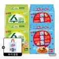 농심 순라면 2팩 + 배홍동 비빔면 2팩