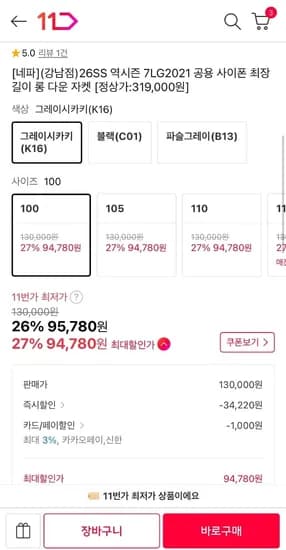 네파 사이폰 롱다운