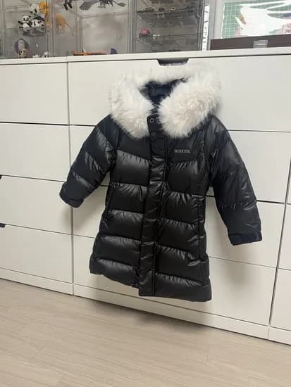 블랙야크키즈 여아용 트윙클 롱다운 자켓 6개 블랙