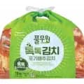 사계절 아삭 김치, 톡톡 김치, 평양 왕만두, 냉동 나또, 풀무원 샘물, 얄피 꽉찬 만두