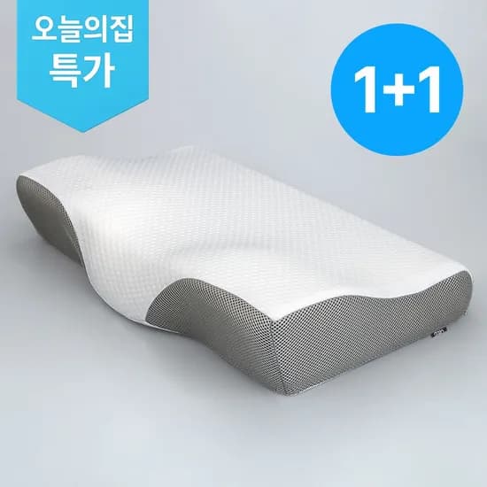 1+1 프리미엄 메모리폼 경추 베개 38x58 (34,900원/무료)