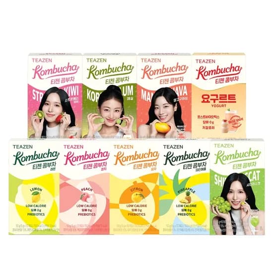 티젠 콤부차 BEST 혼합 90스틱+제로슈가 아이스티 0스틱 4박스 총 130스틱 (27,400원/무료)1