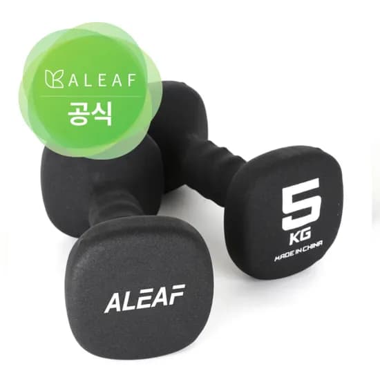 네오프렌 컬러 육각 아령 덤벨 2개 세트 1~20kg