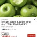 초록사과 4kg(22과내)/중과(10,990원/무배)