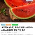 하우스 수박 8kg (14,350원 / 무료)