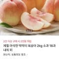 제철 딱딱이 복숭아 2kg 소과 18과내외 (9,900원/무료)