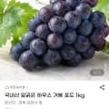 국내산 알굵은 하우스 거봉 포도 1kg (13,560원/무료)