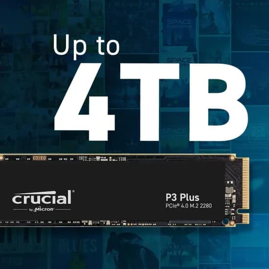 Crucial P3 Plus 1TB SSD ZEUSLAP 15.6 모니터