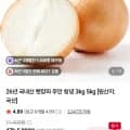 국내산 햇양파 3kg, 5kg(1,940원/3,500원)