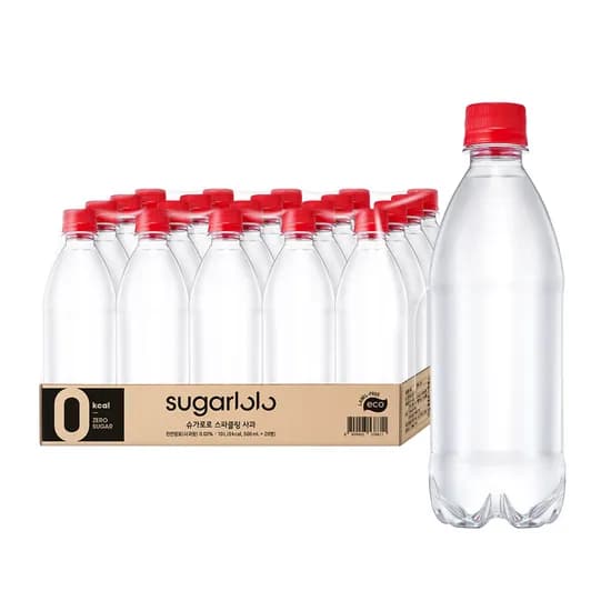 슈가로로 스파클링 사과 에코무라벨500ml 20개 (9,500원/무료)