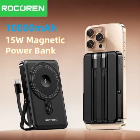 Rocoren PD 22.5W 10000mAh 마그네틱 무선 충전 보조배터리