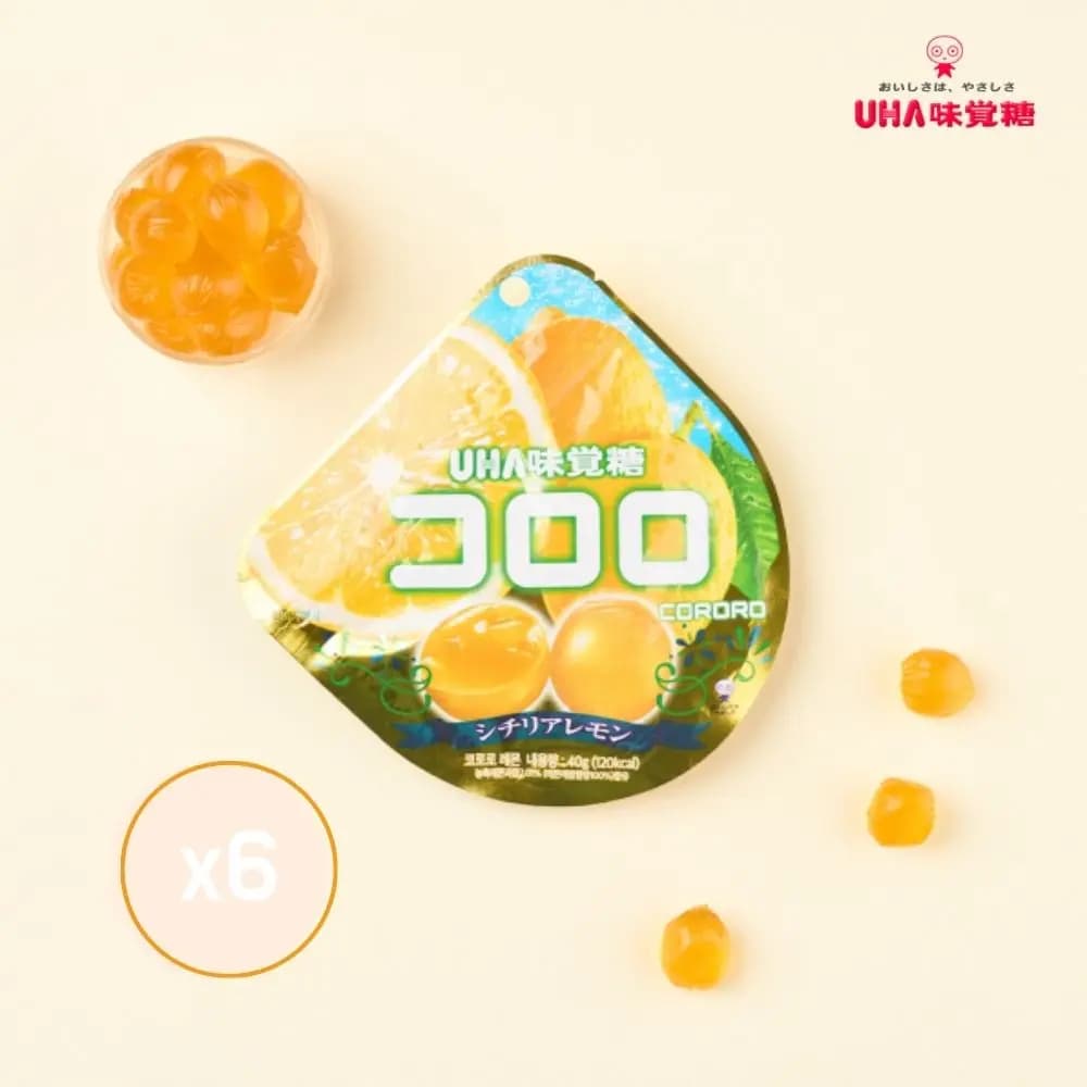 미카쿠토 코로로 레몬맛 젤리 40g 6개