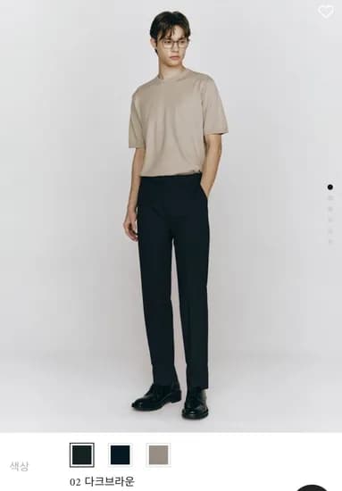 출근용 쿨 테이퍼드핏 밴딩 슬랙스 (18,00원/무료)2