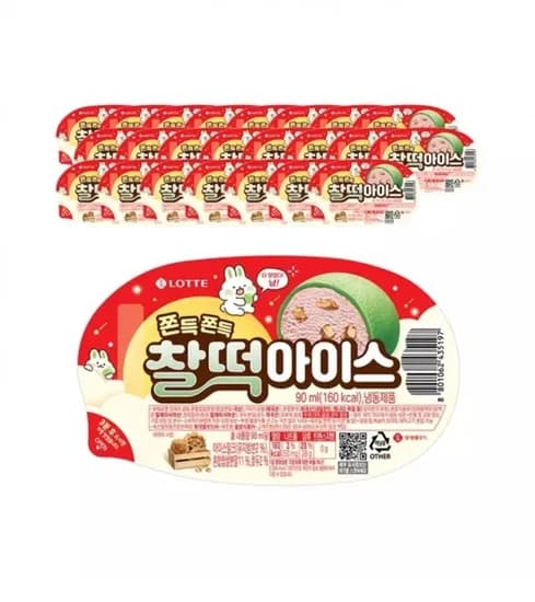 롯데웰푸드 찰떡아이스 90ml 24개 (20,620원/무료)