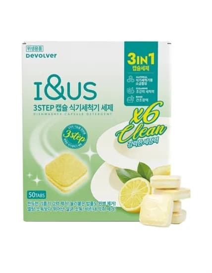 아이앤어스 3스텝 캡슐 식기세척기 세제 50개입 (6,860원/무료배송)