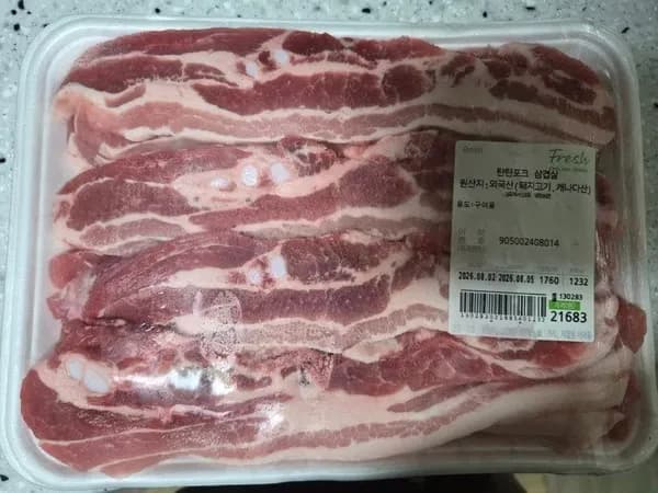탄탄포크 캐나다수입 삼겹살 or 목살 100g (980/2만이상 무배)