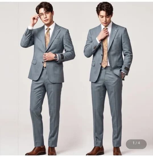 지이크 F/W 이태리 까를로바르베라 블루 수트