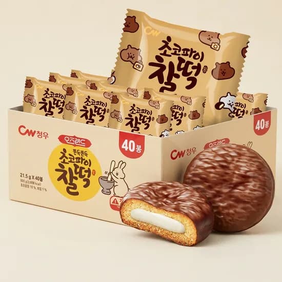 초코파이 찰떡 860g 40봉 (9,900원/무료배송)