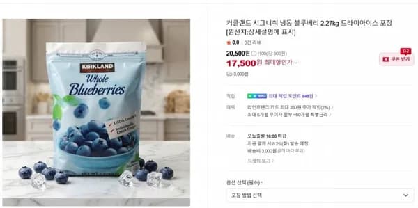 커클랜드 냉동 블루베리 2.27kg
