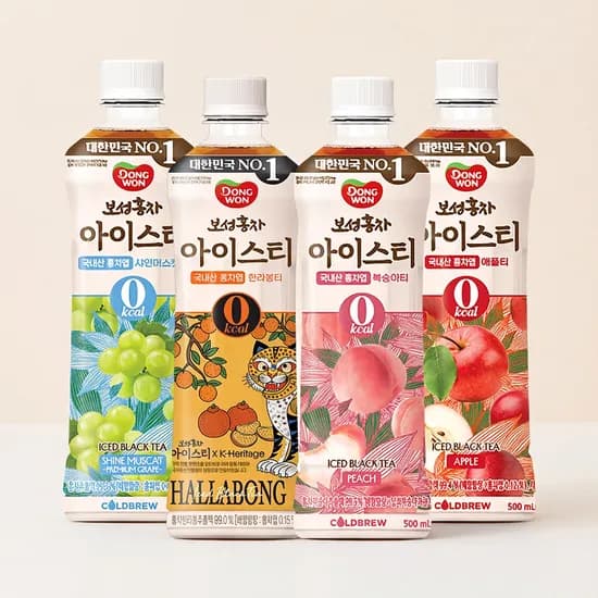 동원 보성홍차 아이스티 제로 500ml 4종 6개씩 총 24페트 16,900원