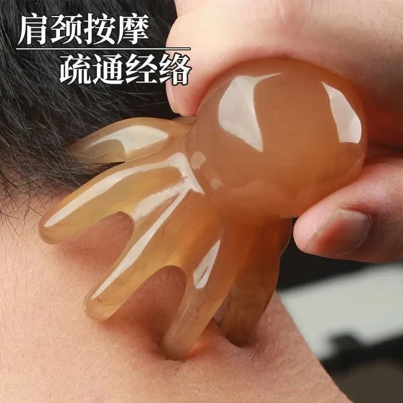 문어모양 괄사 마사지