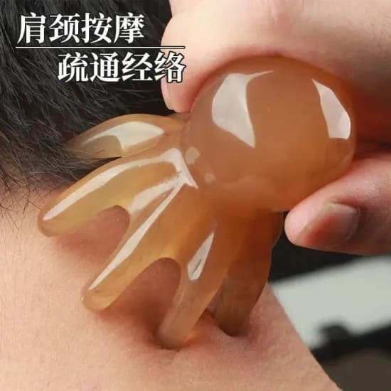 문어모양 괄사 마사지
