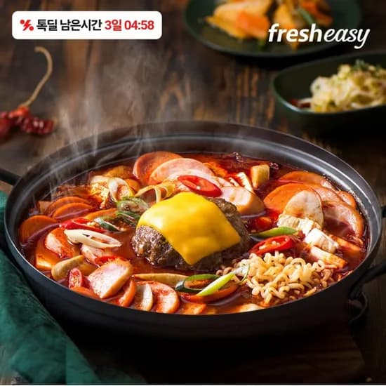 1+1 자이언트부대찌개+우삼겹순두부(냉장) 15,900원
