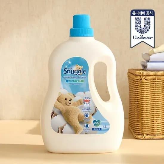 스너글 허거블코튼 섬유유연제 4L+2.6L+탈취제 150ml (25,920원/무료)