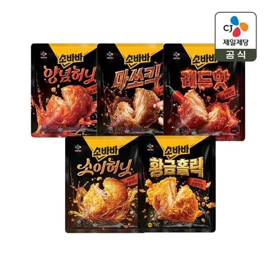 고메 소바바치킨 소이허니 240g 2+2 골라담기(15,923원)