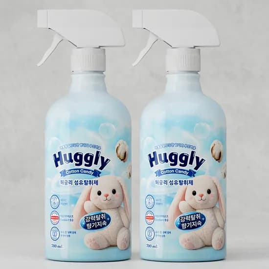 허글리 코튼캔디 섬유탈취제 700ml 2개