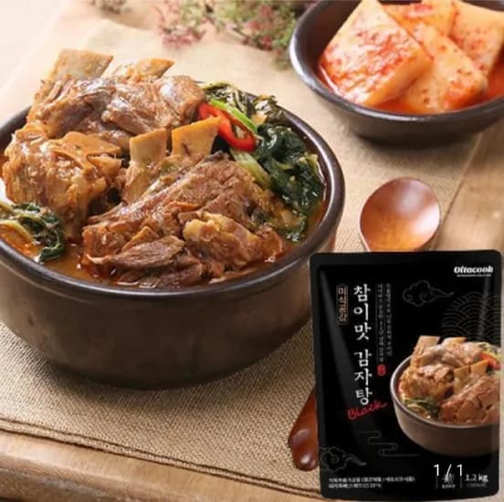 참이맛 감자탕 블랙 1.2kg 3팩