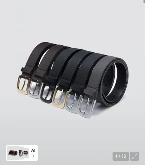 무신사스탠다드 사피아노 신세틱 레더 벨트 30mm