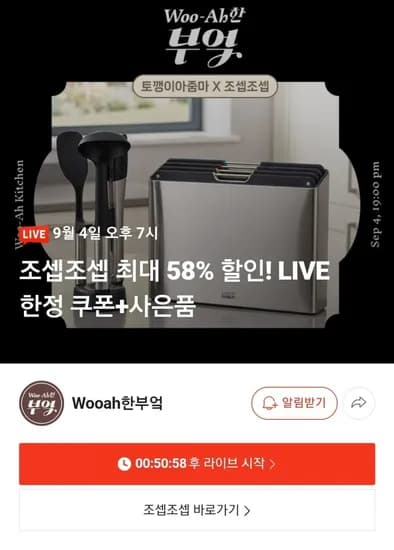 조셉조셉 도마, 식기건조대, 조리도구 등 (가격다양/상품별 상이)