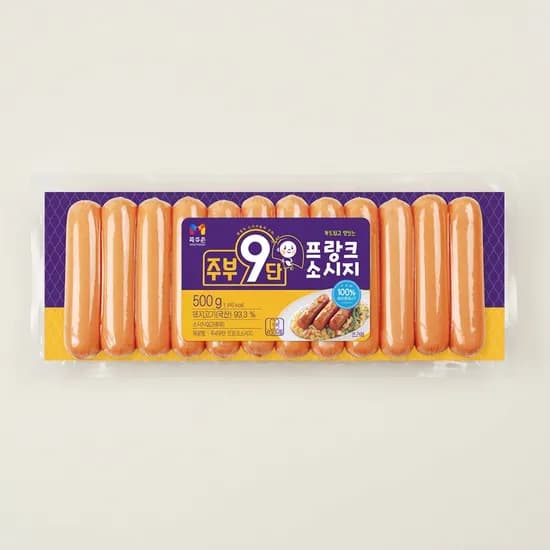 목우촌 주부9단 프랑크 소시지, 500g 개 (14,500원/무배)3
