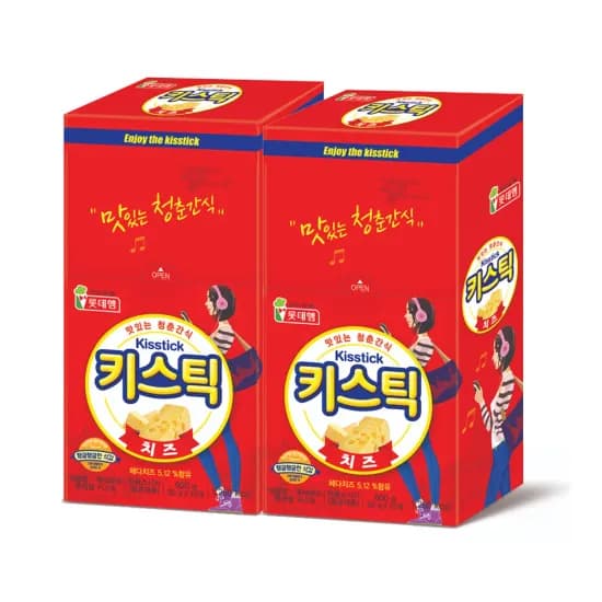 롯데햄 키스틱 체다치즈맛 100개 1.4만