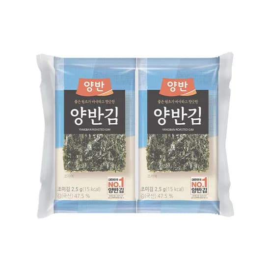 동원 양반김 4호 도시락김 2.5g 40봉 (9,300원/무료)