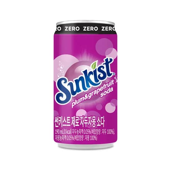 썬키스트 제로 자두자몽소다 190ml 30캔
