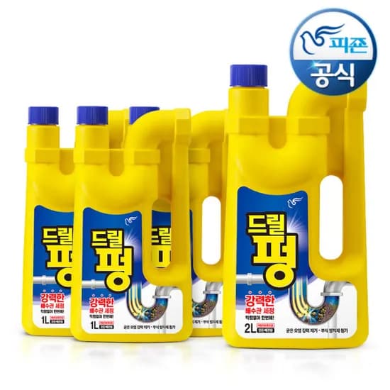 드릴펑 배수구 세정제 1L 3개 2L 1개 9,520원