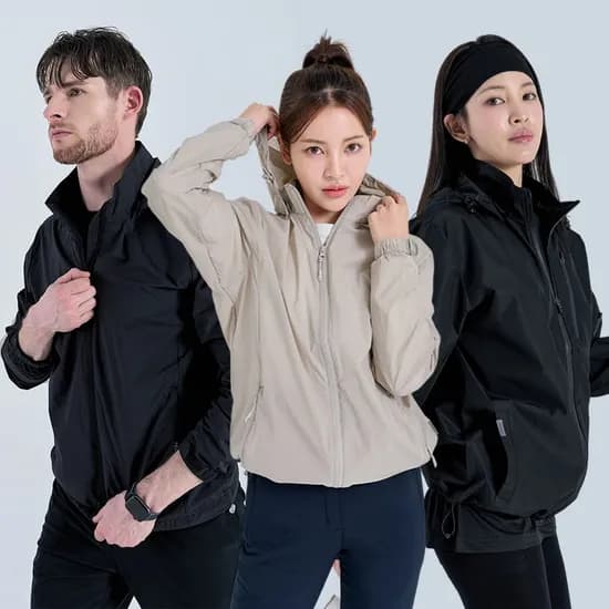 마운틴벨리 초경량 홑겹 고프코어 패커블 후드 바람막이 3종 택1