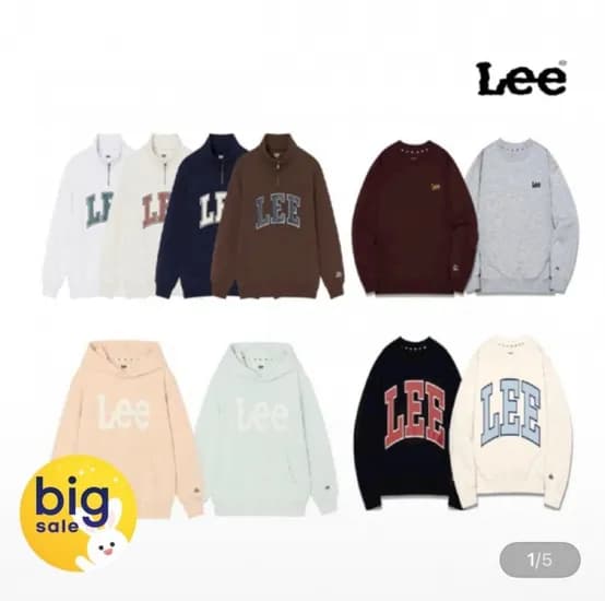 Lee키즈 맨투맨 외 6종 택1