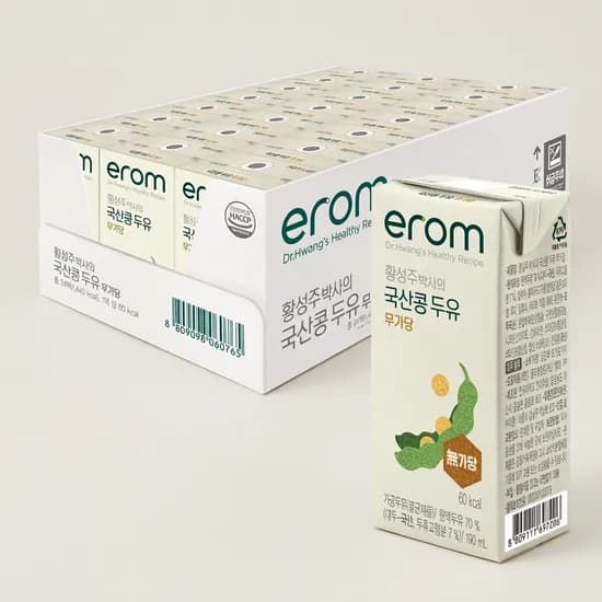 이롬 국산콩 무가당두유 190ml 24팩