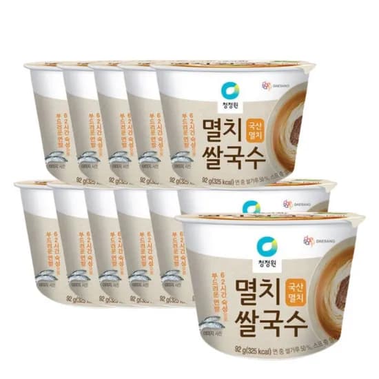 청정원 멸치 컵쌀국수 92g 12입 외 진미채 꿔바로우
