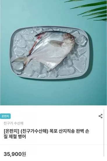 목포 산지직송 손질 병어 200g 이상 2마리