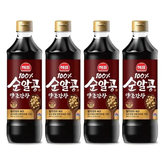 역대가 해표 순알콩 양조간장 40ml*4 (7,300원/무료)8