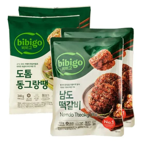 비비고 도톰동그랑땡 340g 외 남도 떡갈비 450g 2개