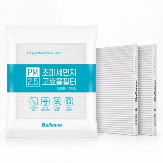 PM 2.5 2개입 차량용 에어컨 필터