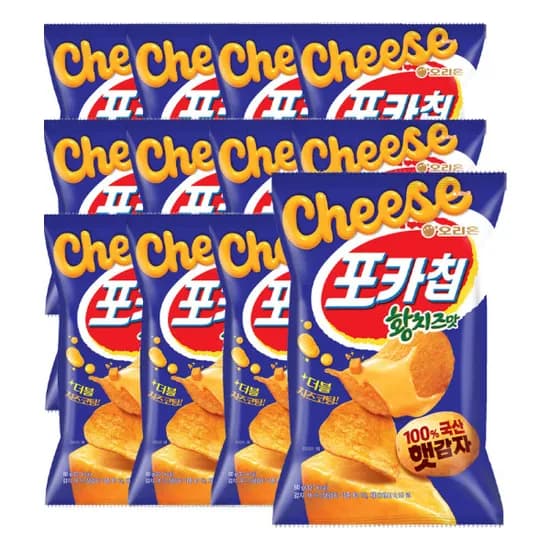 오리온 포카칩 황치즈맛 12개