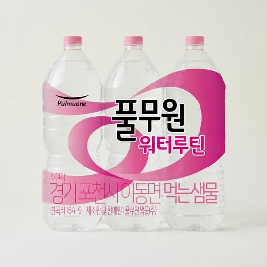 풀무원 워터루틴 생수 라벨랜덤 2L 12개